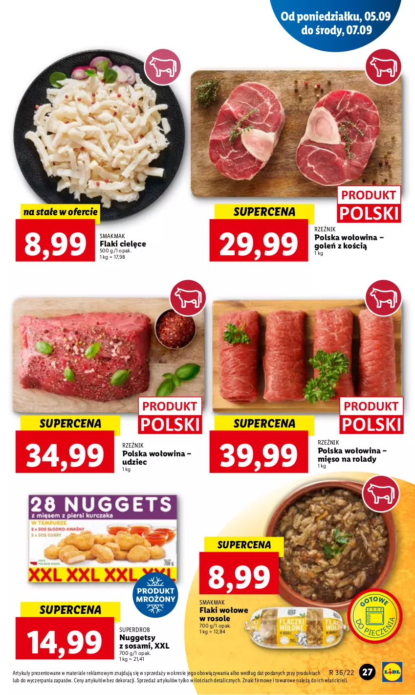 Gazetka promocyjna Lidl - GAZETKA - ważna 05.09 do 07.09.2022 - strona 31 - produkty: Flaki, Flaki wołowe, Mięso, Piec, Sos, Wołowina