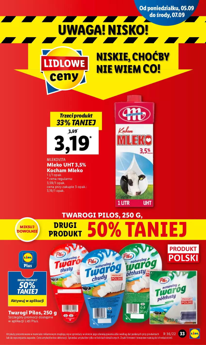 Gazetka promocyjna Lidl - GAZETKA - ważna 05.09 do 07.09.2022 - strona 37 - produkty: Koc, Mleko, Mlekovita, Pilos, Waga