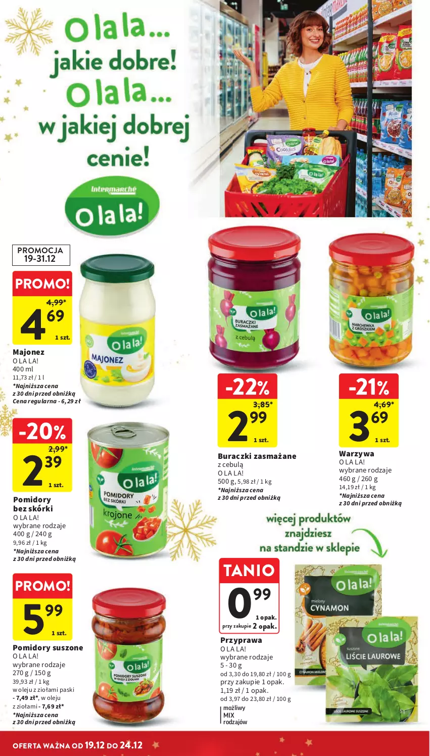 Gazetka promocyjna Intermarche - Gazetka Intermarche - ważna 19.12 do 24.12.2024 - strona 36 - produkty: Buraczki, Majonez, Olej, Pomidory, Warzywa