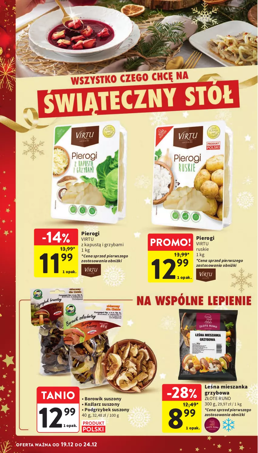 Gazetka promocyjna Intermarche - Gazetka Intermarche - ważna 19.12 do 24.12.2024 - strona 4 - produkty: Kapustą, Pierogi, Virtu