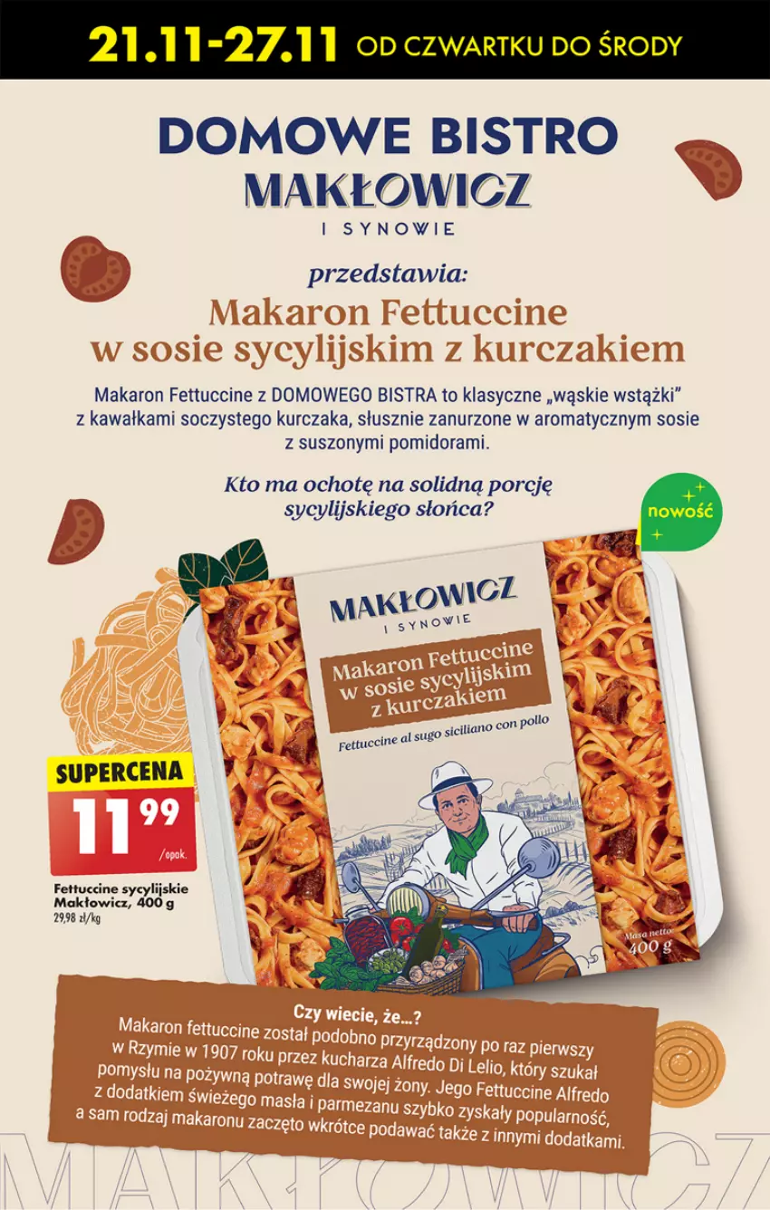 Gazetka promocyjna Biedronka - Od czwartku - ważna 21.11 do 27.11.2024 - strona 27 - produkty: Kawa, Kurczak, Makaron, Por, Sos