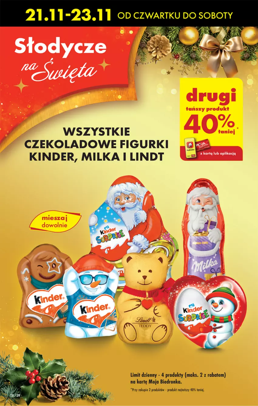 Gazetka promocyjna Biedronka - Od czwartku - ważna 21.11 do 27.11.2024 - strona 36 - produkty: Dron, Kinder, Lindt, Milka