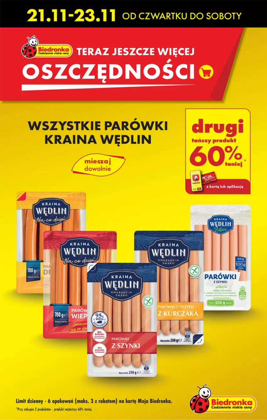 Gazetka promocyjna Biedronka - Od czwartku - ważna 21.11 do 27.11.2024 - strona 5 - produkty: Dron, Kurczak, Parówki, Tera