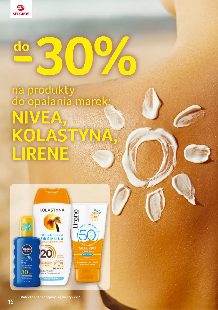 Gazetka promocyjna Selgros - Katalog Markowe Produkty - ważna 15.06 do 28.06.2023 - strona 16 - produkty: Lirene, Nivea