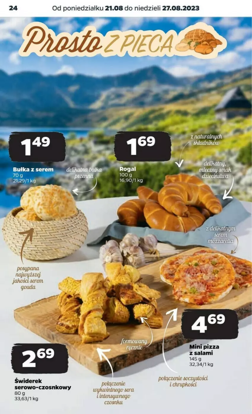 Gazetka promocyjna Netto - ważna 21.08 do 27.08.2023 - strona 17 - produkty: Bułka, Gouda, Pizza, Salami, Ser