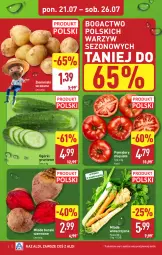 Gazetka promocyjna Aldi - Pełna oferta - Gazetka - ważna od 26.07 do 26.07.2025 - strona 2 - produkty: Włoszczyzna pęczek, Ziemniaki, Buraki, Grunt, Pomidory