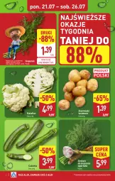 Gazetka promocyjna Aldi - Pełna oferta - Gazetka - ważna od 26.07 do 26.07.2025 - strona 4 - produkty: Kalafior, Ziemniaki