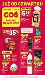 Gazetka promocyjna Aldi - Pełny katalog - Gazetka - ważna od 24.09 do 24.09.2022 - strona 26 - produkty: Piwa, Piwo, Tchibo, Pistacje, Karlsquell, Makaron, Sok, Gra, Kawa ziarnista, Truskawki, Kawa, Napój niegazowany, Napój, Kinder