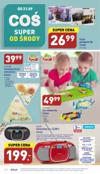 Gazetka promocyjna Aldi - Pełny katalog - Gazetka - ważna od 24.09 do 24.09.2022 - strona 28 - produkty: Teleskop, Top, Gry, Gra, Układanka, Radioodtwarzacz, Puzzle, Klocki, Drewniane klocki