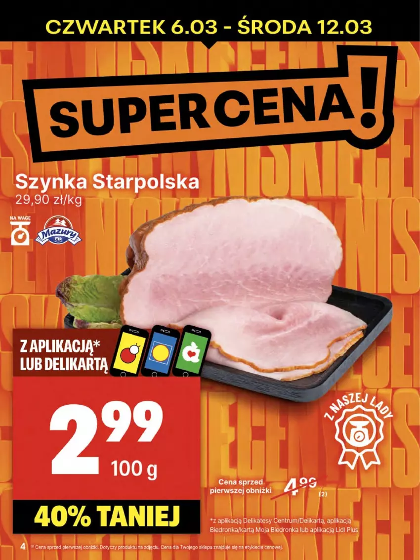 Gazetka promocyjna Delikatesy Centrum - NOWA GAZETKA Delikatesy Centrum od 6 marca! 6-12.03.2025 - ważna 06.03 do 12.03.2025 - strona 4 - produkty: Dron, Rum, Szynka