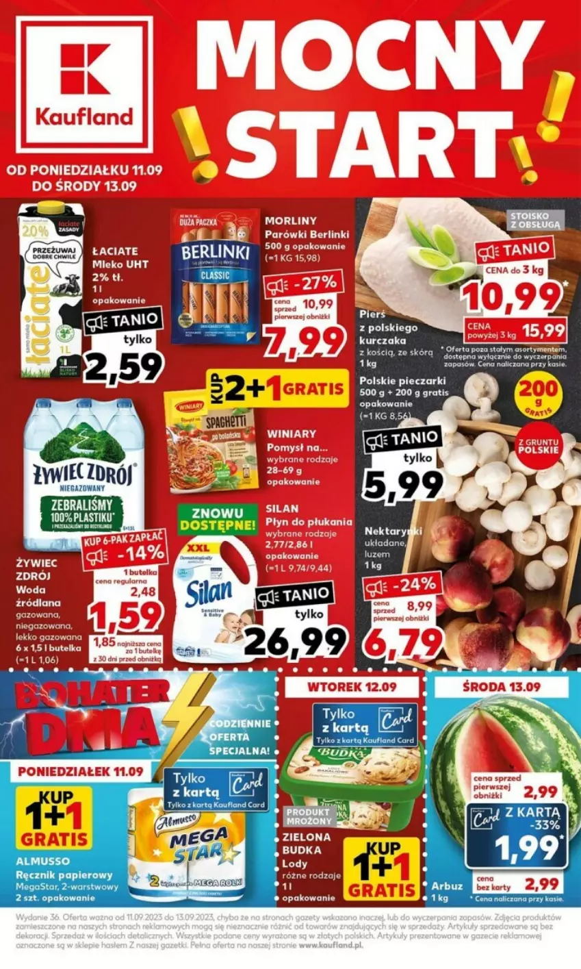 Gazetka promocyjna Kaufland - ważna 11.09 do 13.09.2023 - strona 1 - produkty: Gra, Mus, Nektar