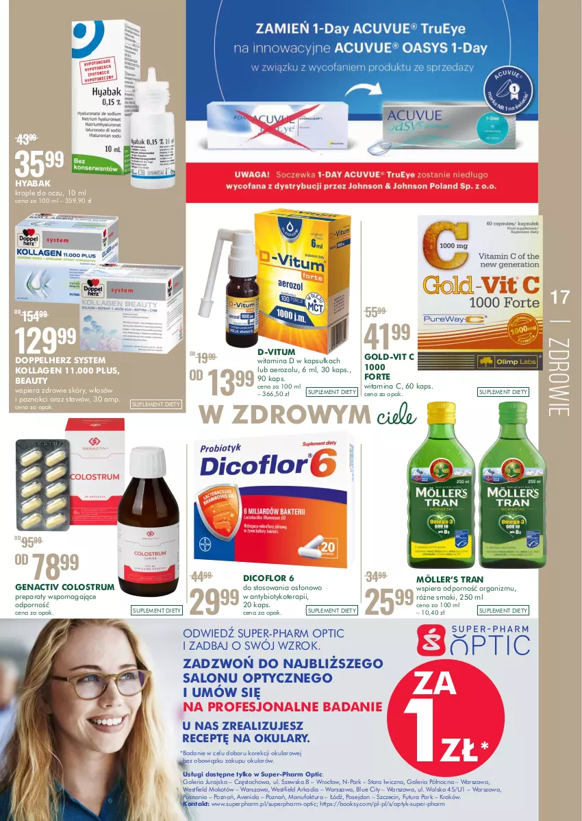 Gazetka promocyjna Super Pharm - Gazetka - ważna 29.09 do 12.10.2022 - strona 17 - produkty: D-Vitum, Dicoflor, Doppelherz, Fa, JBL, Krople do oczu, Por, Rum, Suplement diety, Tera, Tran, Zdrowie