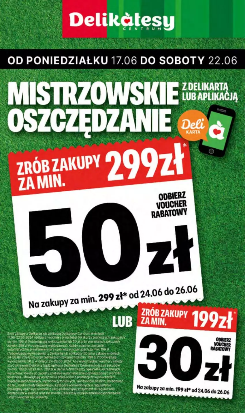 Gazetka promocyjna Delikatesy Centrum - NOWA GAZETKA Delikatesy Centrum od 17 czerwca! 17-23.06.2024 - ważna 17.06 do 23.06.2024 - strona 1