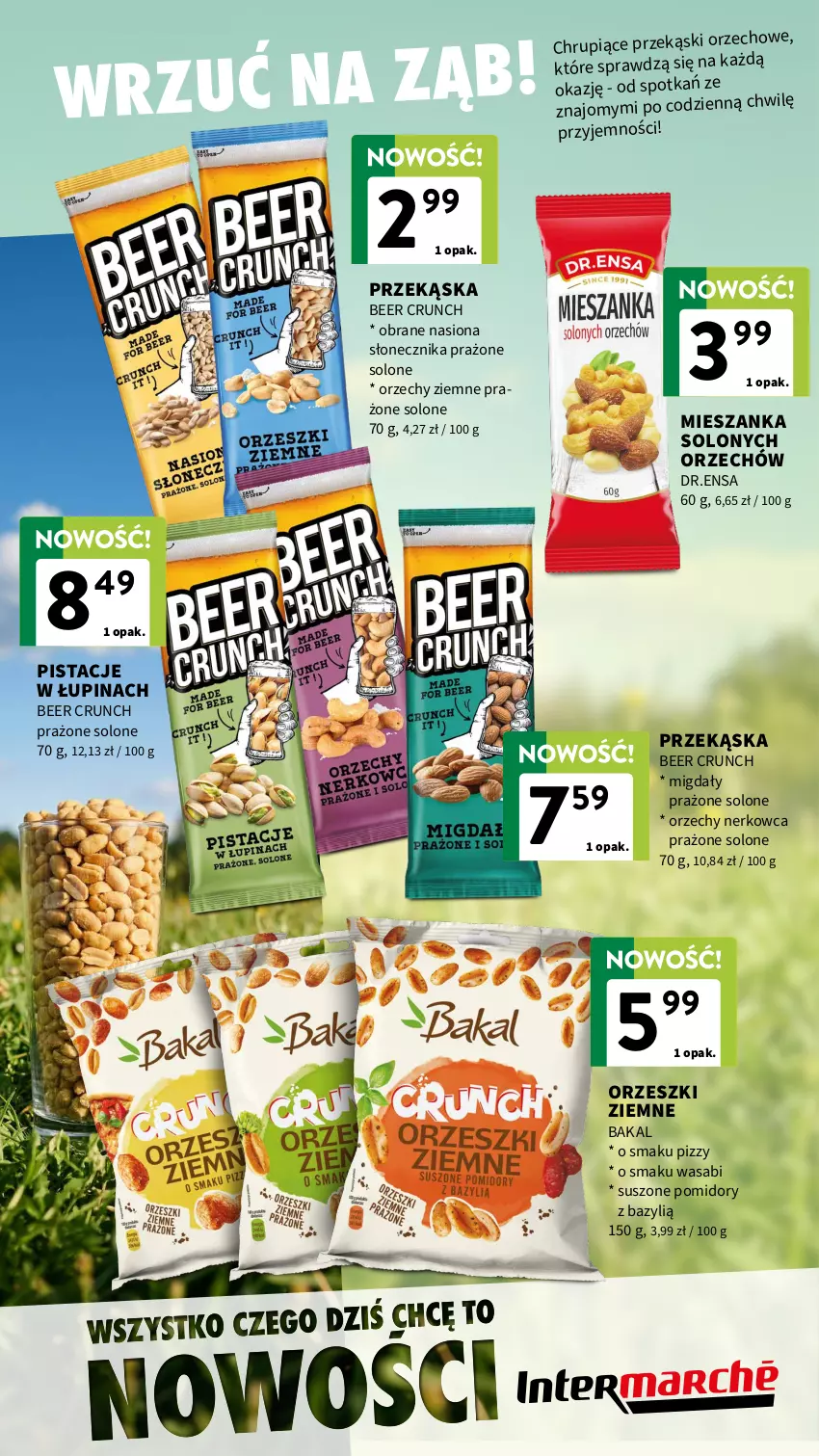 Gazetka promocyjna Intermarche - Gazetka Intermarche - ważna 07.05 do 20.05.2026 - strona 3 - produkty: Bazyl, Migdały, Orzeszki, Orzeszki ziemne, Pistacje, Pomidory, Suszone pomidory, Wasa