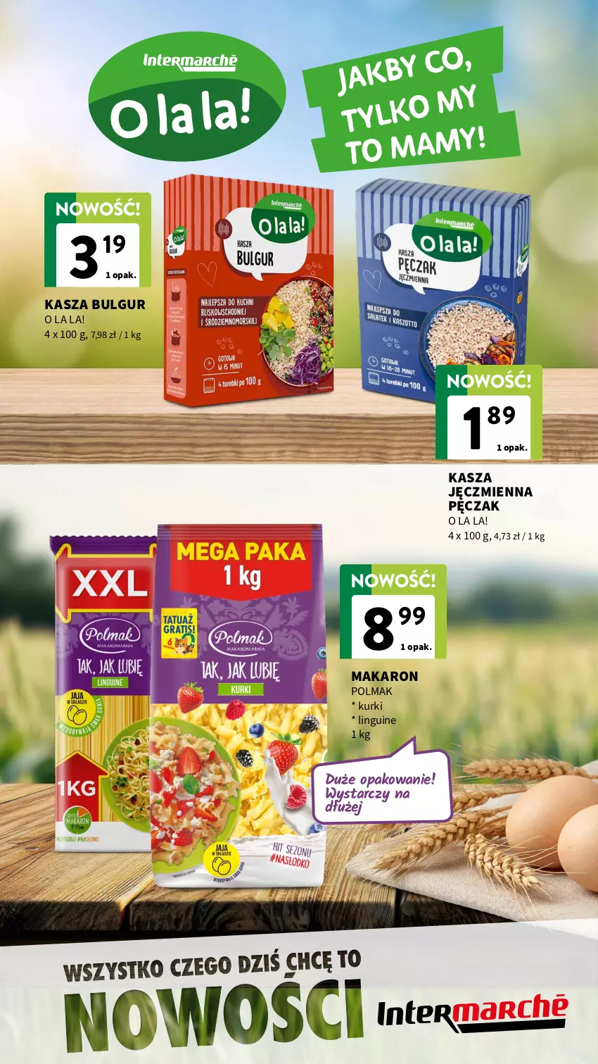Gazetka promocyjna Intermarche - Gazetka Intermarche - ważna 07.05 do 20.05.2026 - strona 6 - produkty: Bulgur, Kasza, Kasza jęczmienna, LG, Makaron, Olma