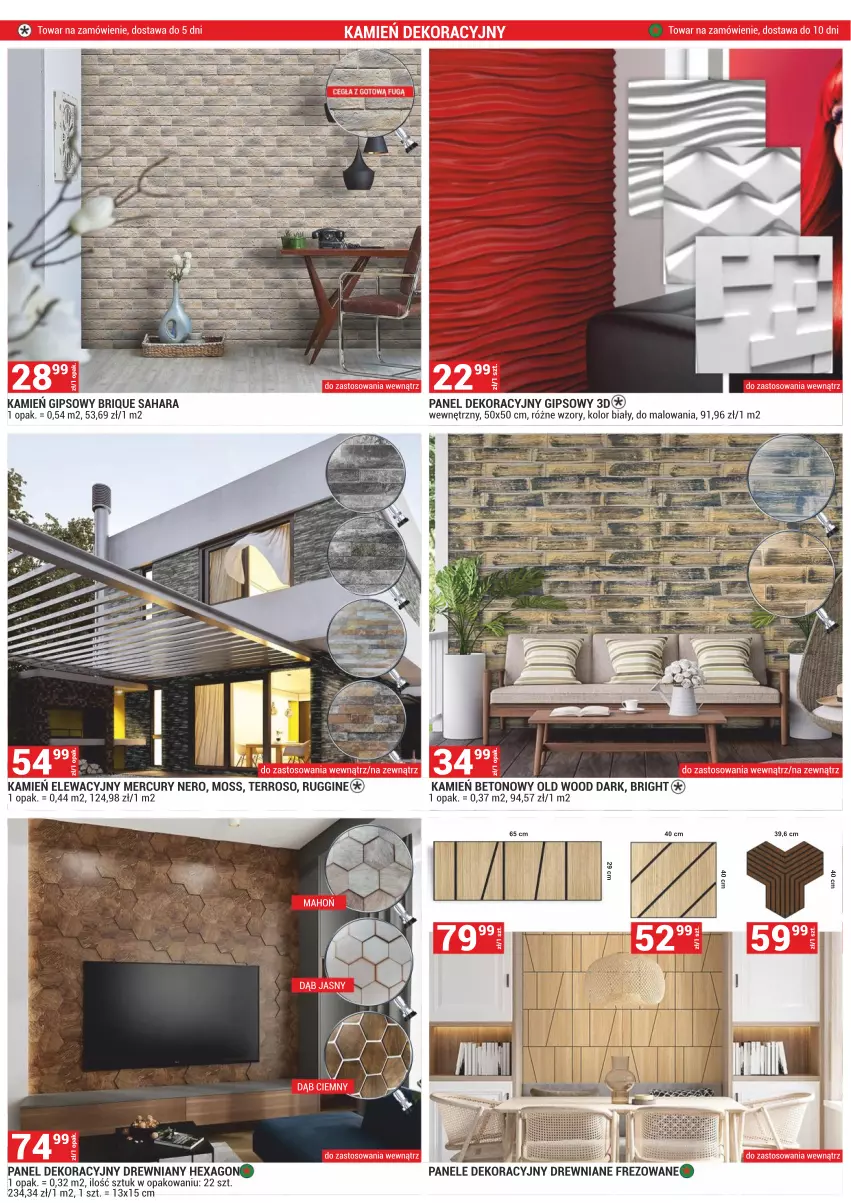 Gazetka promocyjna Merkury Market - ważna 02.11 do 30.11.2023 - strona 40 - produkty: Gin, Kamień elewacyjny, Kamień gipsowy, Panel dekoracyjny