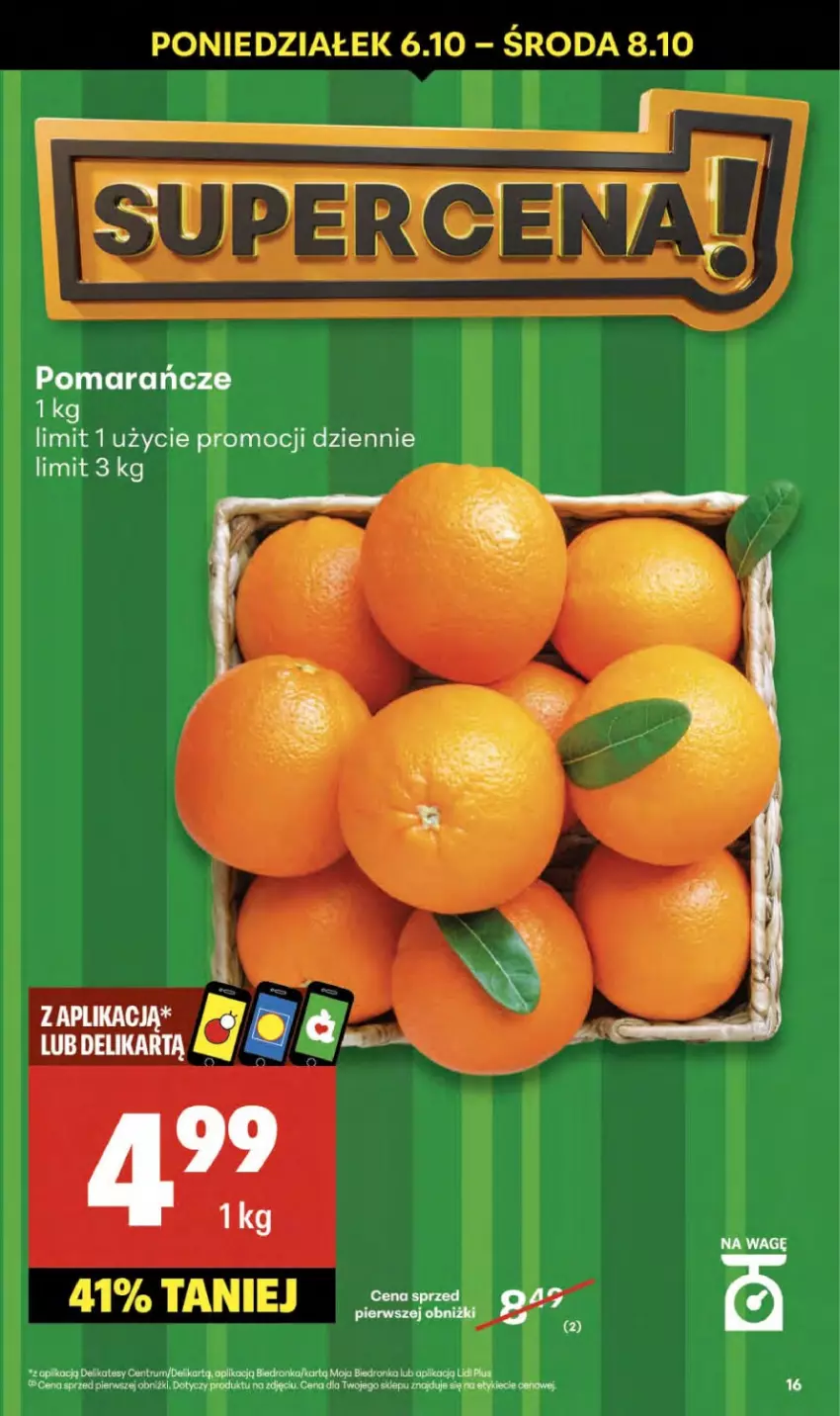 Gazetka promocyjna Delikatesy Centrum - Franczyza DC40 Czwartek - ważna 02.10 do 08.10.2025 - strona 16 - produkty: Dron, Pomarańcze, Rum