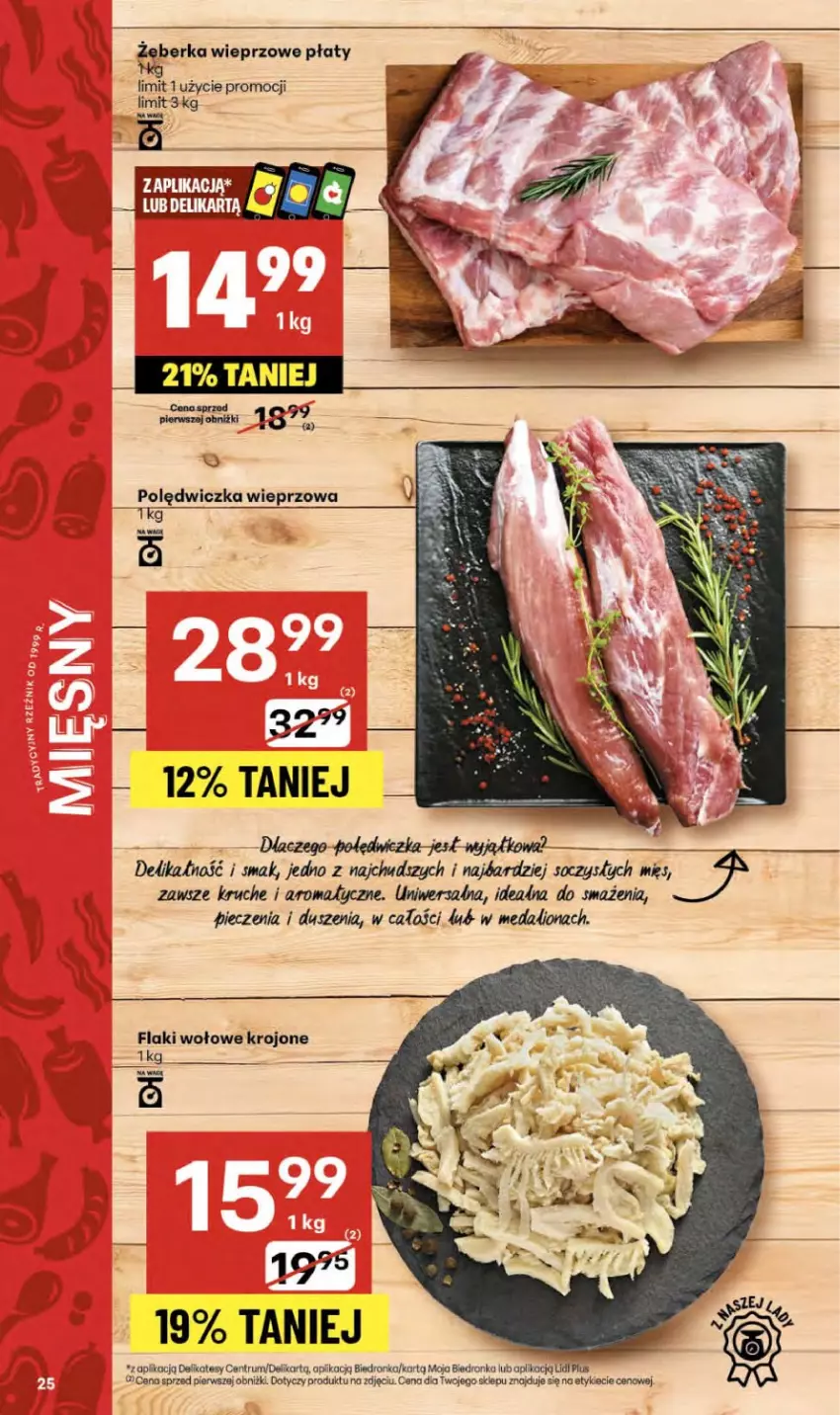 Gazetka promocyjna Delikatesy Centrum - Franczyza DC40 Czwartek - ważna 02.10 do 08.10.2025 - strona 25 - produkty: Dron, Flaki, Flaki wołowe, Piec, Polędwiczka wieprzowa, Rum