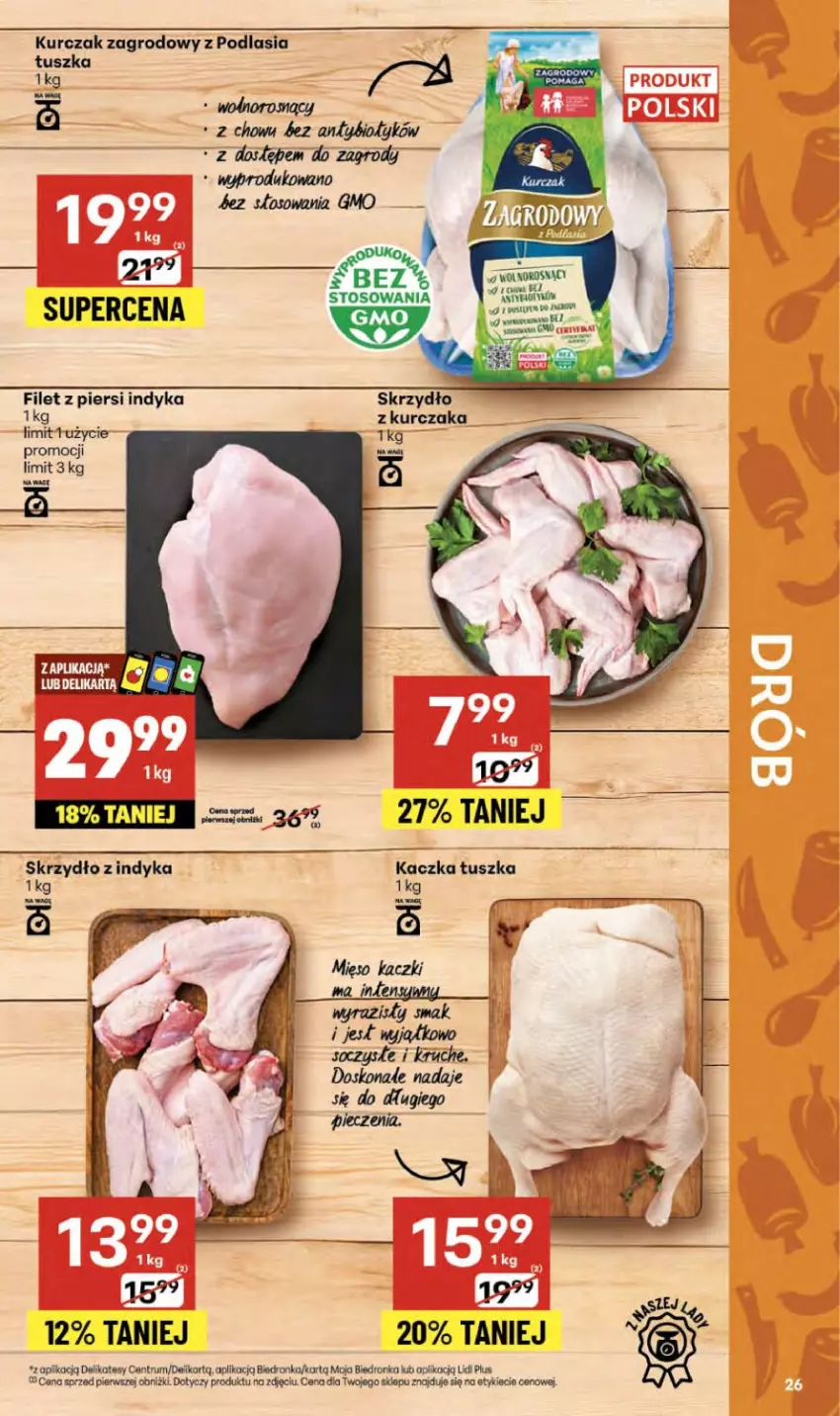 Gazetka promocyjna Delikatesy Centrum - Franczyza DC40 Czwartek - ważna 02.10 do 08.10.2025 - strona 26 - produkty: Dron, Filet z piersi indyka, Kaczka, Kurczak, Piec, Rum, Tusz