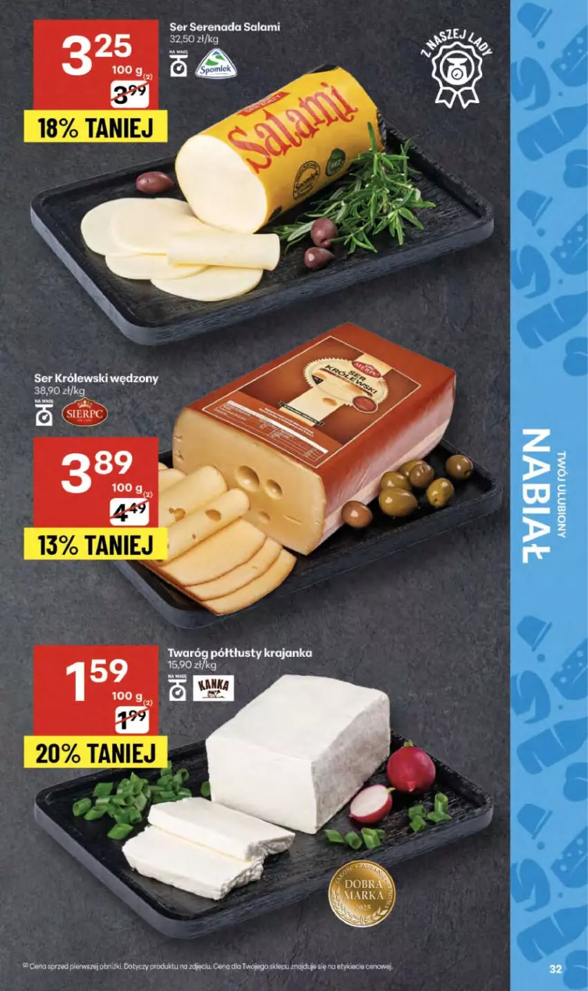 Gazetka promocyjna Delikatesy Centrum - Franczyza DC40 Czwartek - ważna 02.10 do 08.10.2025 - strona 32 - produkty: Królewski, Salami, Ser