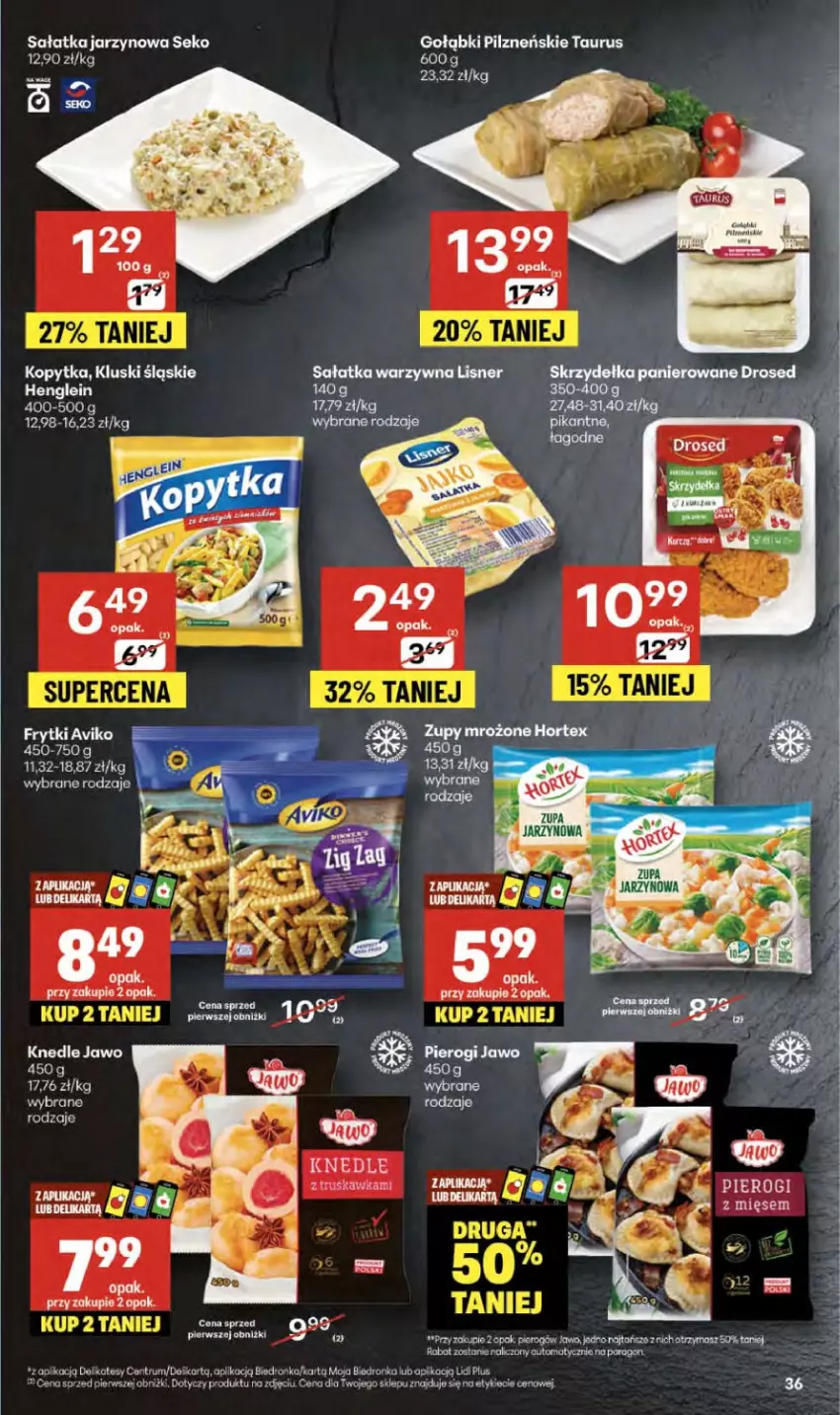 Gazetka promocyjna Delikatesy Centrum - Franczyza DC40 Czwartek - ważna 02.10 do 08.10.2025 - strona 36 - produkty: Dron, Frytki, Knedle, Koc, Kopytka, Rum, Sałat, Sałatka, SEKO