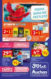 Gazetka promocyjna Auchan - Gazetka 30 Lat Supermarket Auchan Franczyza - Gazetka - ważna od 18.02 do 18.02.2026 - strona 1 - produkty: Glazura, Gra, Finish, Rama, Tablet, Znicz, Krewetki, Zmywarki, Lazur, Suplement diety