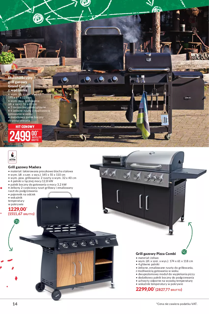 Gazetka promocyjna Makro - [Oferta specjalna] Wszystko na grill - ważna 15.06 do 28.06.2021 - strona 14 - produkty: Gra, Grill, Grill gazowy, Lakier, Pizza, Pojemnik, Por, Sok, Uchwyty