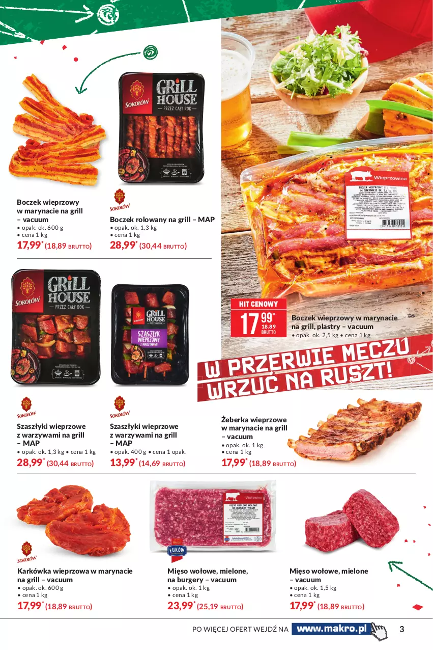 Gazetka promocyjna Makro - [Oferta specjalna] Wszystko na grill - ważna 15.06 do 28.06.2021 - strona 3 - produkty: Boczek, Boczek wieprzowy, Burger, Grill, Karkówka wieprzowa, Mięso, Mięso wołowe, Warzywa