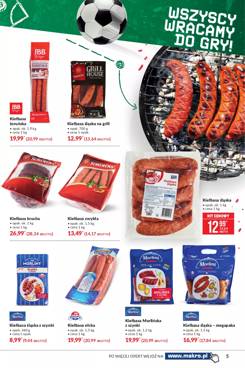 Gazetka promocyjna Makro - [Oferta specjalna] Wszystko na grill - ważna 15.06 do 28.06.2021 - strona 5 - produkty: Grill, Gry, Kiełbasa, Kiełbasa krucha, Kiełbasa śląska