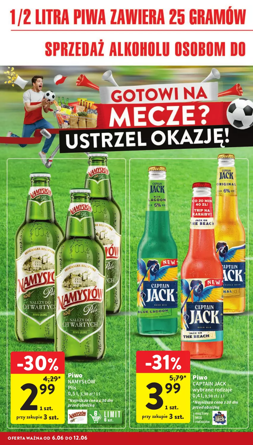 Gazetka promocyjna Intermarche - Gazetka Intermarche - ważna 06.06 do 12.06.2024 - strona 12 - produkty: Captain Jack, Namysłów, Piwo