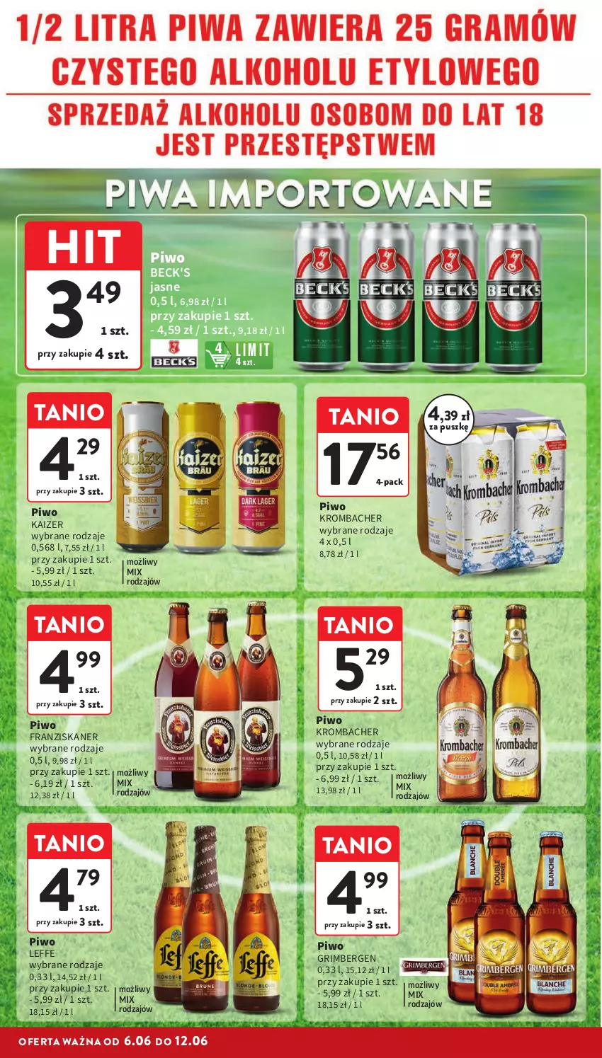 Gazetka promocyjna Intermarche - Gazetka Intermarche - ważna 06.06 do 12.06.2024 - strona 14 - produkty: Piwo, Skaner