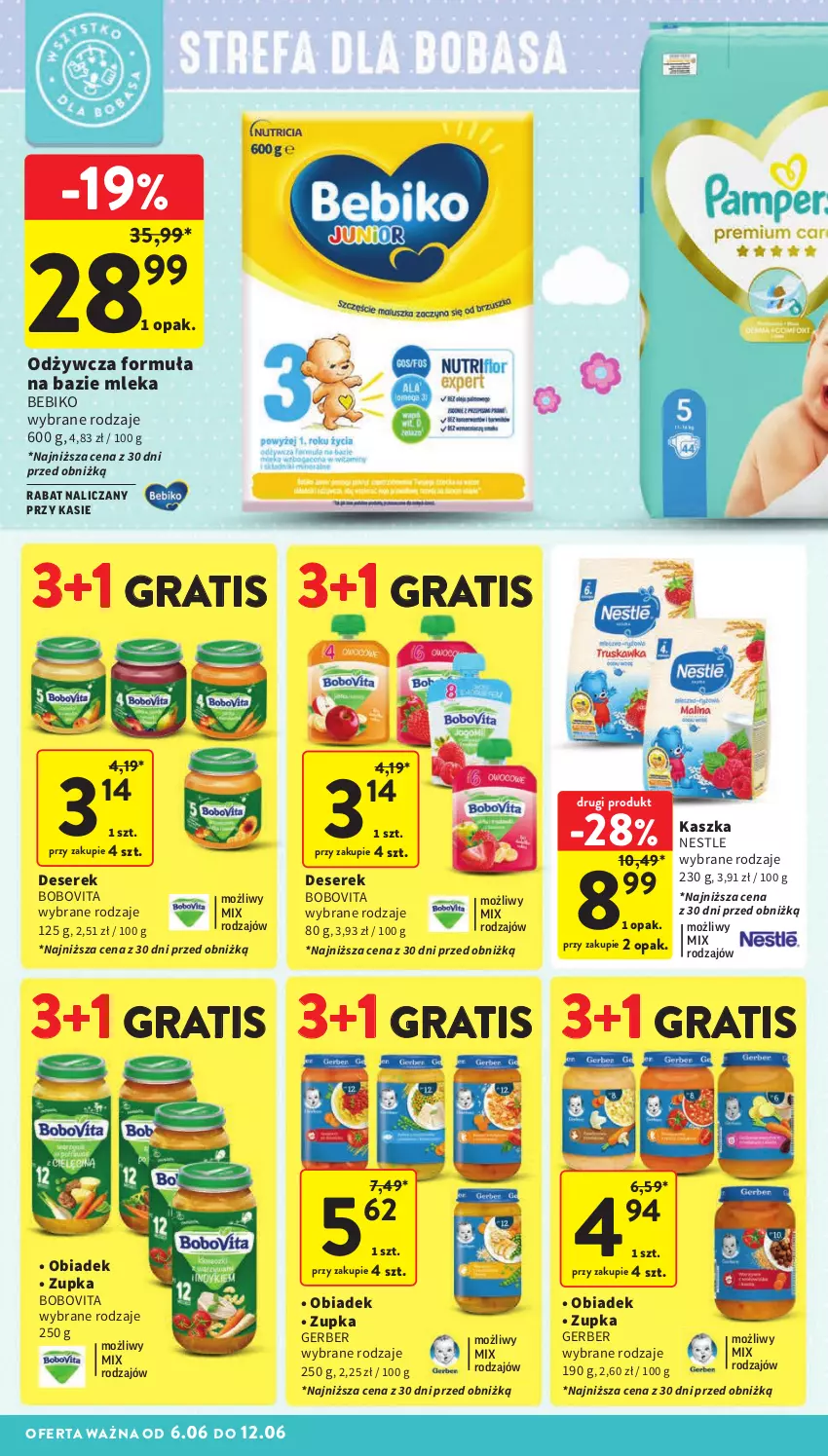 Gazetka promocyjna Intermarche - Gazetka Intermarche - ważna 06.06 do 12.06.2024 - strona 40 - produkty: Bebiko, BoboVita, Deser, Gerber, Gra, Ser, Serek