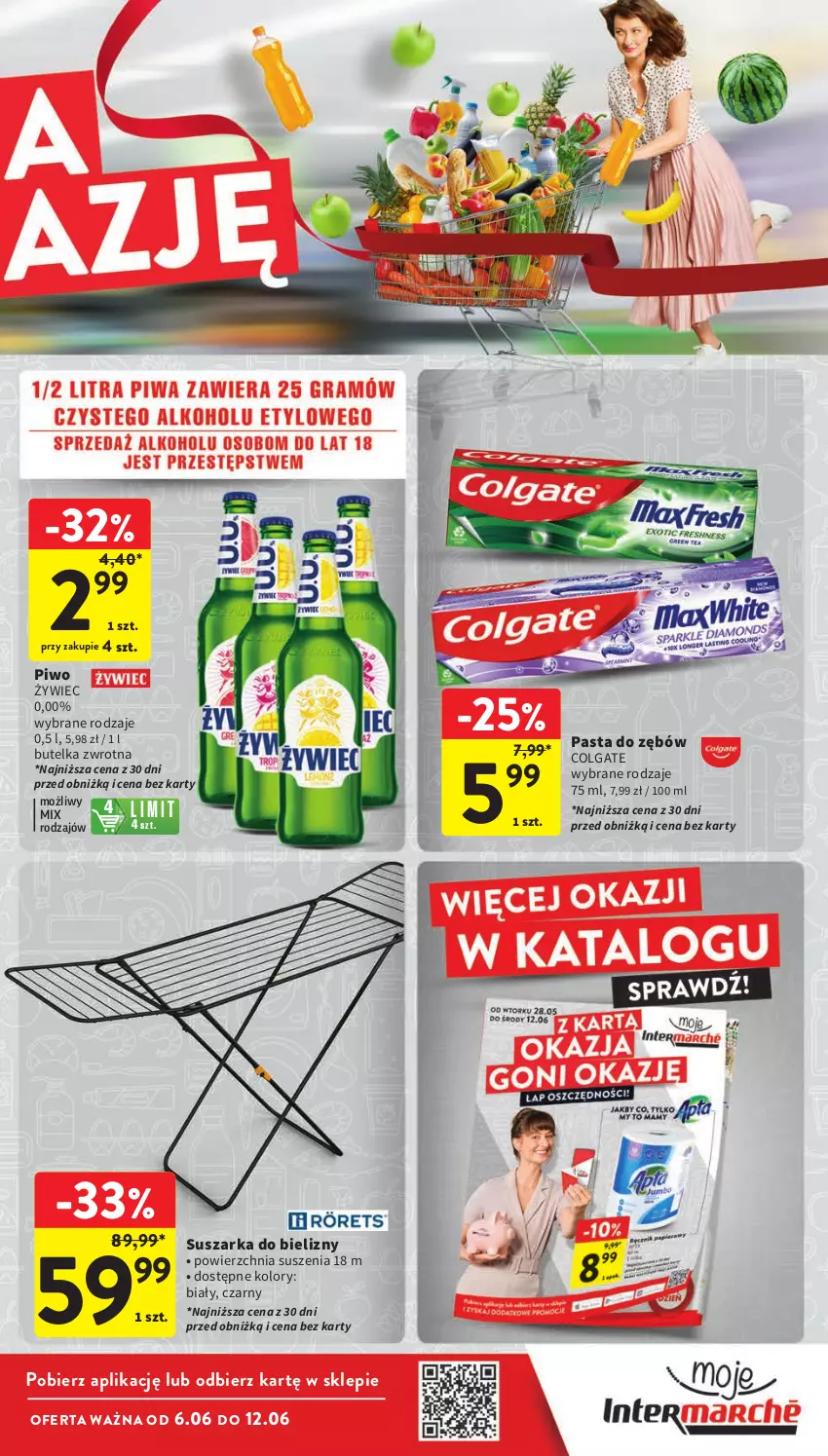 Gazetka promocyjna Intermarche - Gazetka Intermarche - ważna 06.06 do 12.06.2024 - strona 9 - produkty: Colgate, LG, Pasta do zębów, Piwo, Suszarka