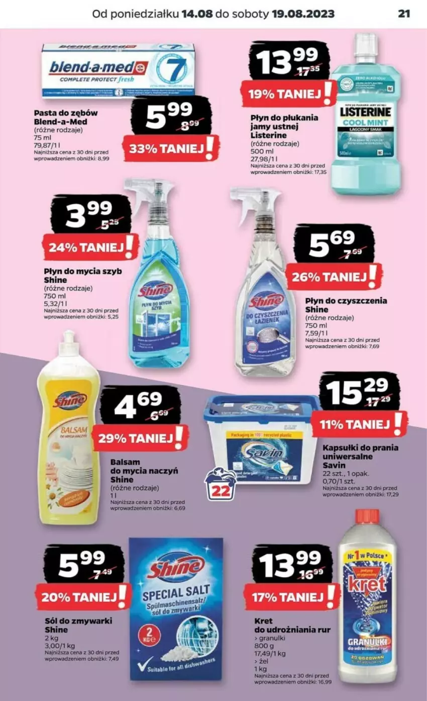 Gazetka promocyjna Netto - ważna 14.08 do 20.08.2023 - strona 14 - produkty: Blend-a-Med, Do mycia naczyń, Gra, Listerine, Pasta do zębów, Płyn do mycia