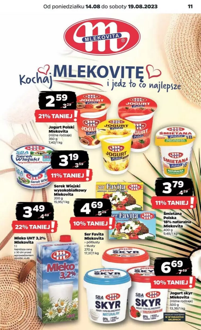 Gazetka promocyjna Netto - ważna 14.08 do 20.08.2023 - strona 3 - produkty: Fa, Favita, Isla, Jogurt, Koc, Mleko, Mlekovita, Ser, Serek, Serek wiejski, Sok, Vita C