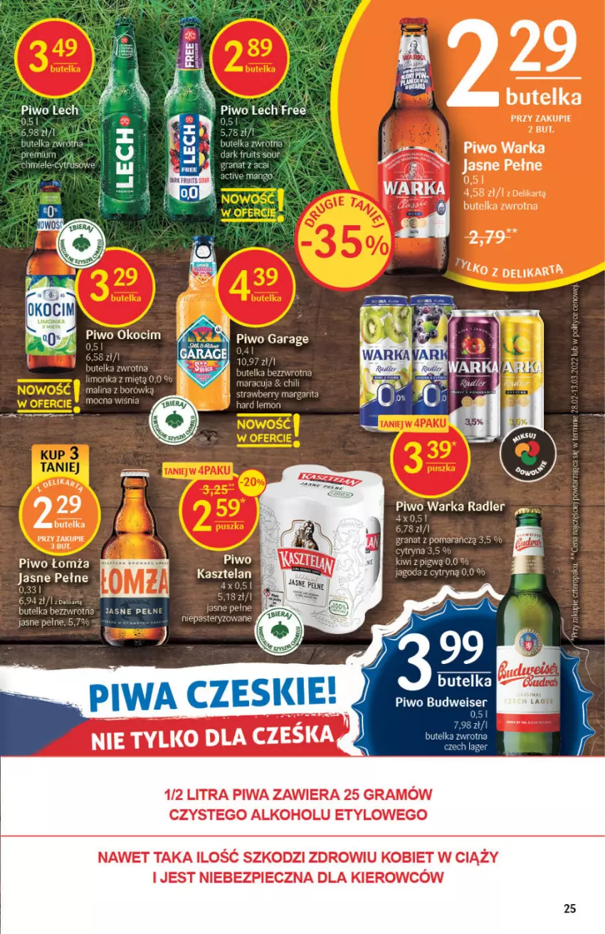 Gazetka promocyjna Delikatesy Centrum - Gazetka DC19 - ważna 19.05 do 25.05.2022 - strona 25 - produkty: Fa, Gra, Granat, Kasztelan, Kiwi, Mango, Piec, Piwa, Piwo, Radler, Ser, Warka