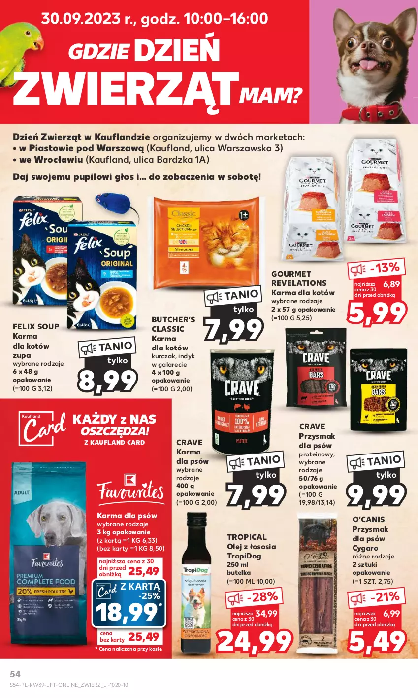 Gazetka promocyjna Kaufland - Gazetka tygodnia - ważna 28.09 do 04.10.2023 - strona 54 - produkty: Felix, Gala, Kurczak, Olej, Piast, Sos, Tropical, Zupa