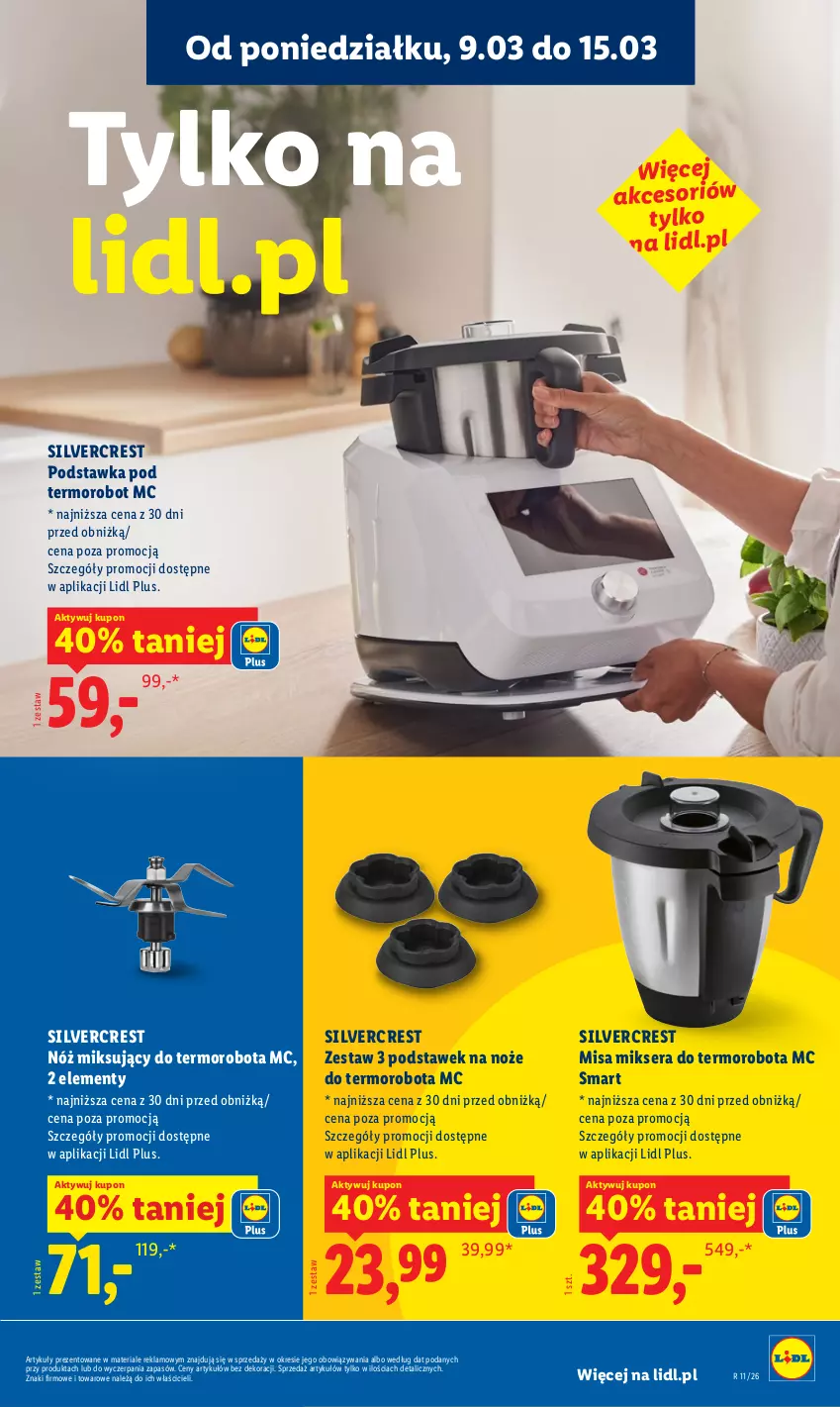 Gazetka promocyjna Lidl - Oferta ważna od 9.03 - ważna 09.03 do 14.03.2026 - strona 11 - produkty: Kuchnia, Mikser, Noż, Robot, Ser, Silvercrest