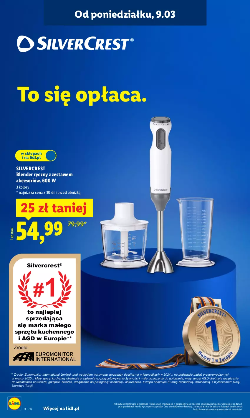 Gazetka promocyjna Lidl - Oferta ważna od 9.03 - ważna 09.03 do 14.03.2026 - strona 14 - produkty: Blender, Blender ręczny, Grzejnik, Monitor, Odkurzacz, Odkurzacze, Silvercrest