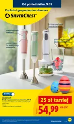 Gazetka promocyjna Lidl - Oferta ważna od 9.03 - Gazetka - ważna od 14.03 do 14.03.2026 - strona 15 - produkty: Silvercrest, Dzbanek, Blender ręczny, Blender, Rozdrabniacz, Kuchnia