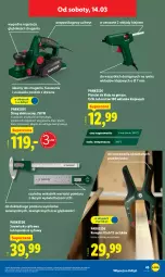 Gazetka promocyjna Lidl - Oferta ważna od 9.03 - Gazetka - ważna od 14.03 do 14.03.2026 - strona 55 - produkty: Parkside, Gra, Miarka, Klej, Pistolet, Fa
