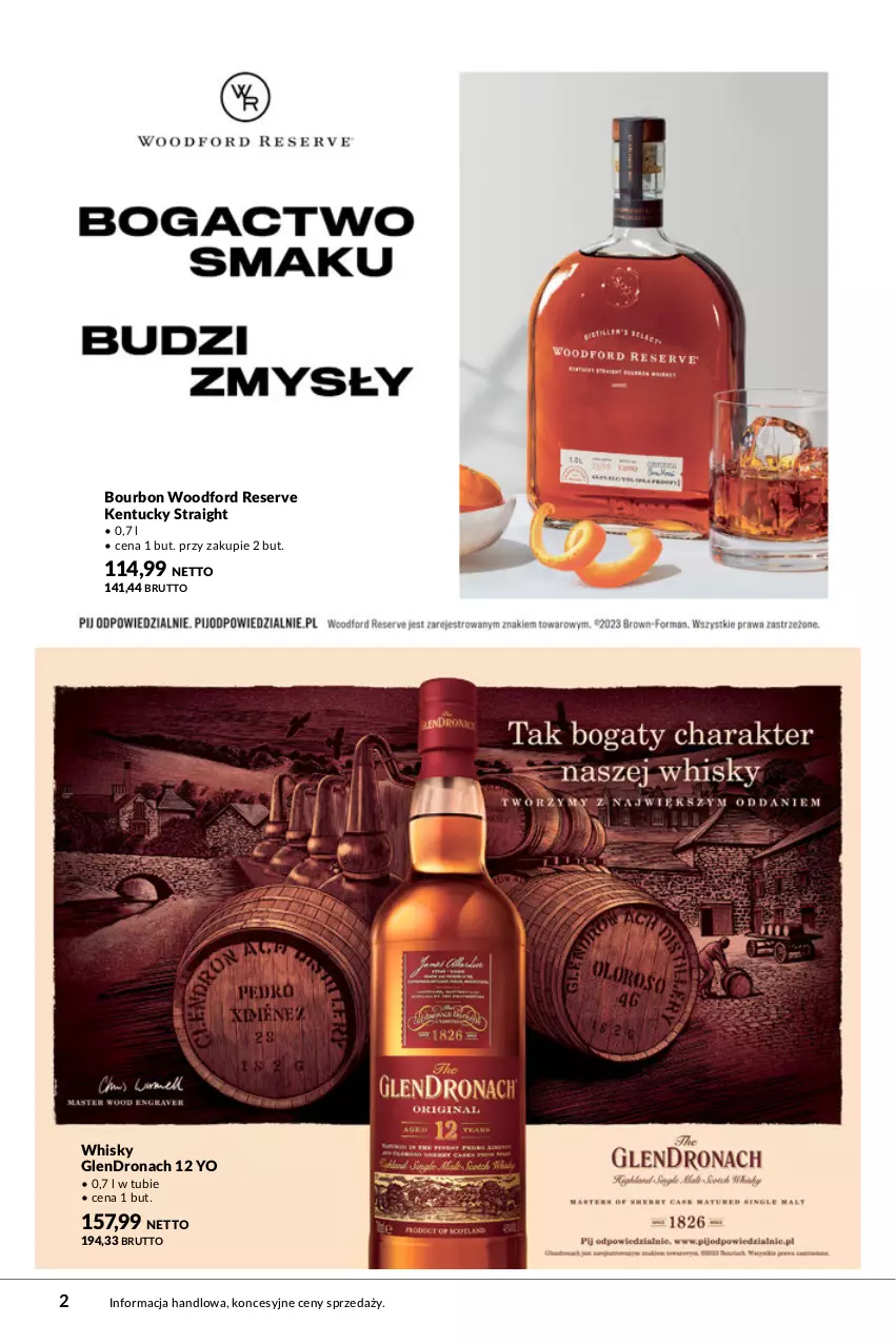 Gazetka promocyjna Makro - Katalog Whisky - ważna 15.09 do 30.09.2023 - strona 2 - produkty: Bourbon, Dron, Ser, Whisky