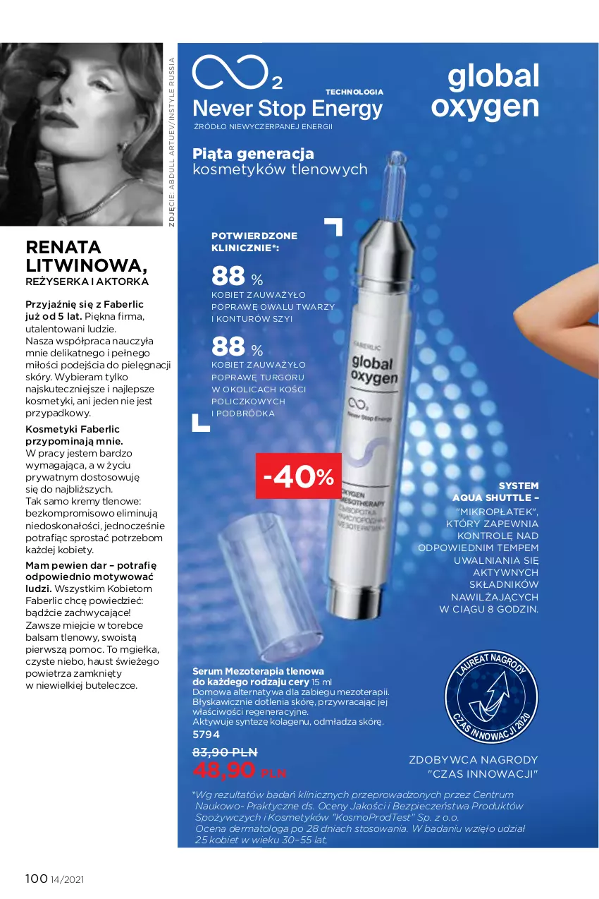 Gazetka promocyjna Faberlic - Gazetka - ważna 27.09 do 10.10.2021 - strona 100 - produkty: Fa, JBL, Kolagen, Mop, Orka, Piec, Rum, Ser, Serum, Tera, Urgo, Wino