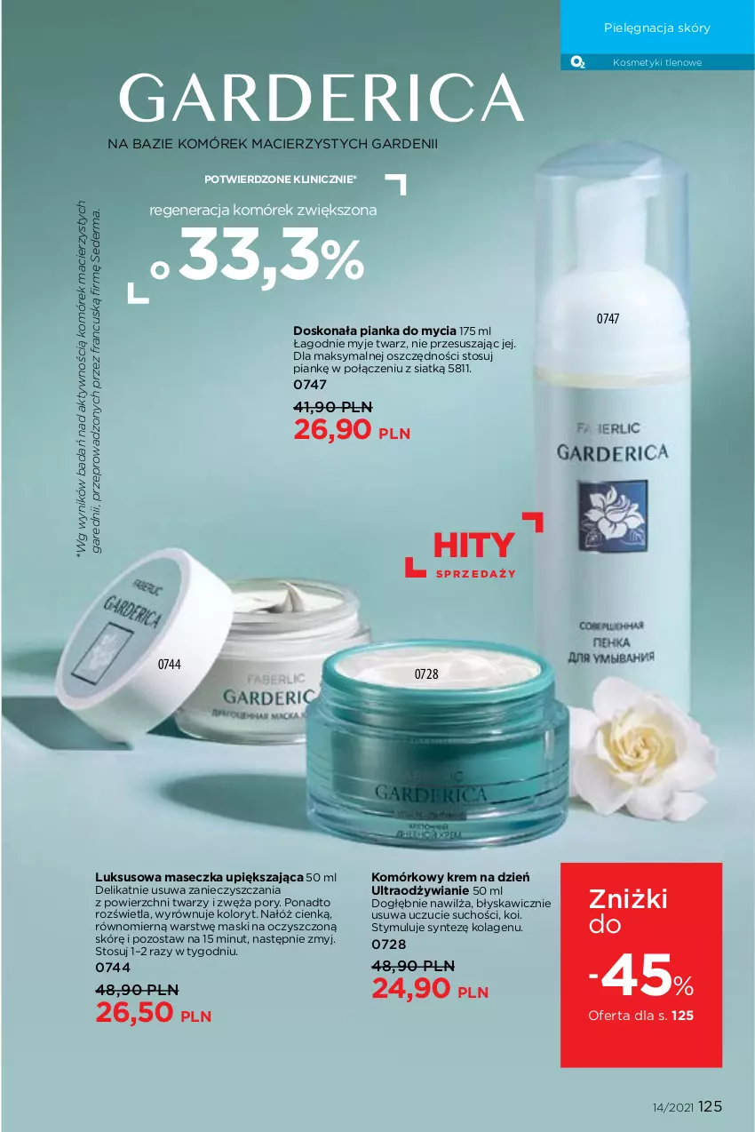 Gazetka promocyjna Faberlic - Gazetka - ważna 27.09 do 10.10.2021 - strona 125 - produkty: Kolagen, Krem na dzień, Pielęgnacja skóry, Por