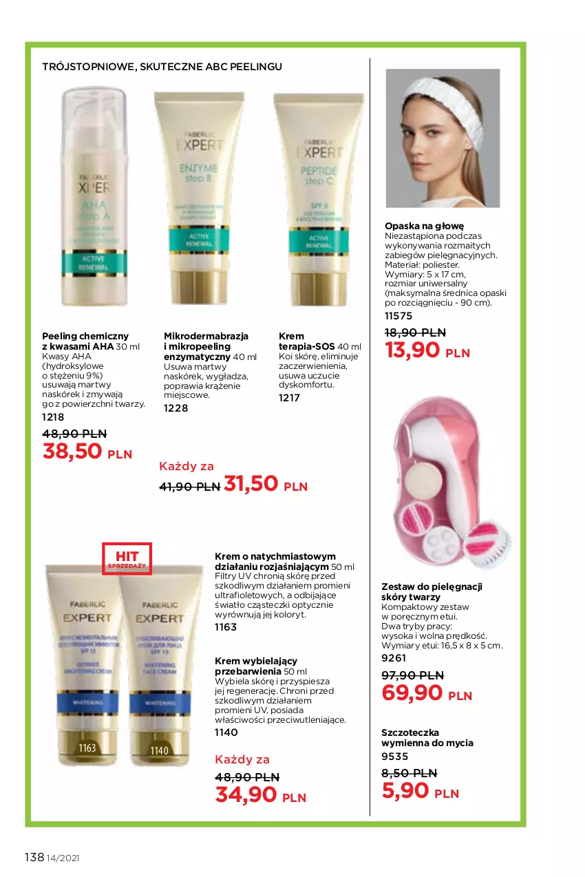 Gazetka promocyjna Faberlic - Gazetka - ważna 27.09 do 10.10.2021 - strona 138 - produkty: Opaska, Peeling, Por, Sok, Sos, Szczoteczka, Tera, Top, Wasa