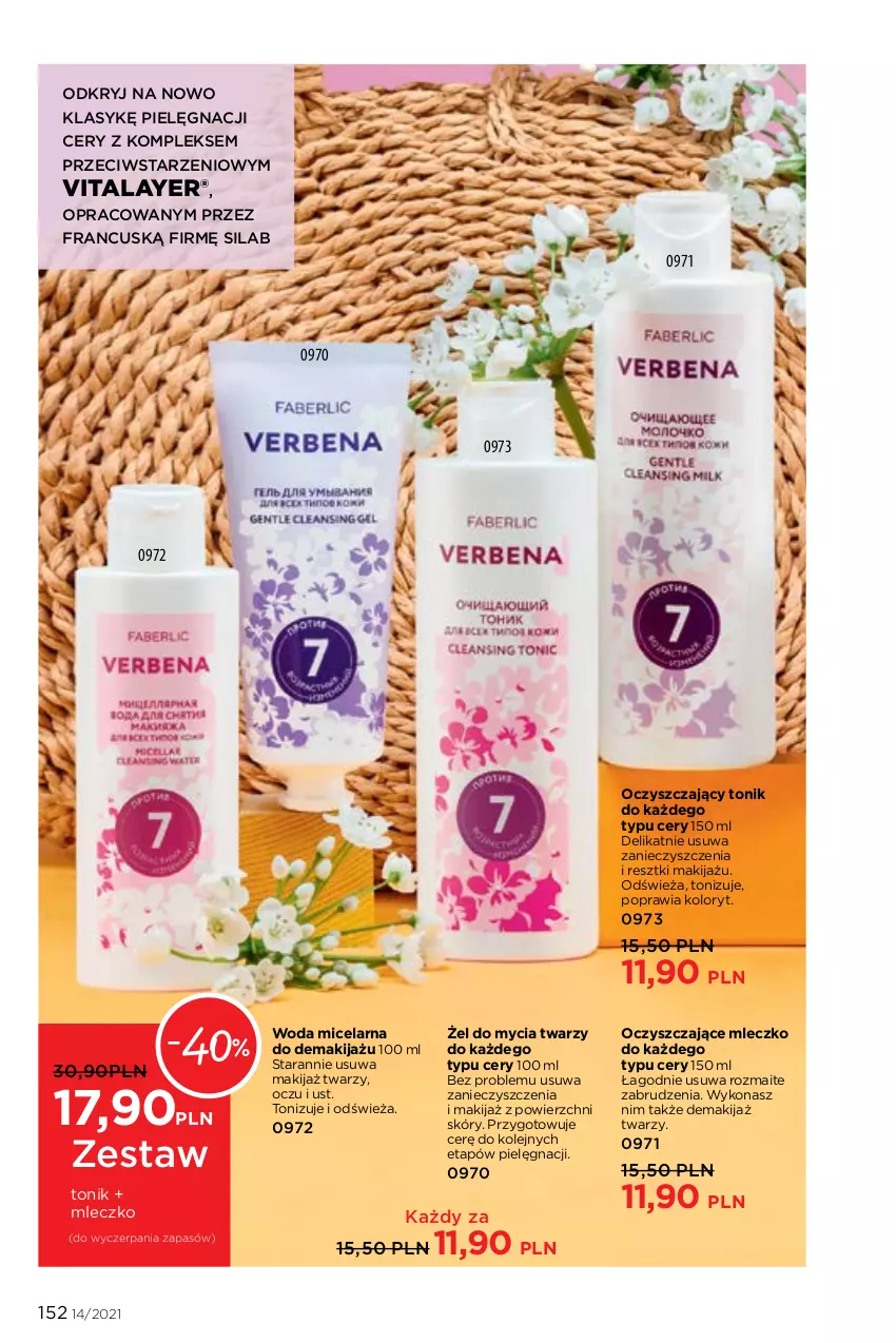 Gazetka promocyjna Faberlic - Gazetka - ważna 27.09 do 10.10.2021 - strona 152 - produkty: Makijaż, Mleczko, Olej, Tonik, Woda, Woda micelarna