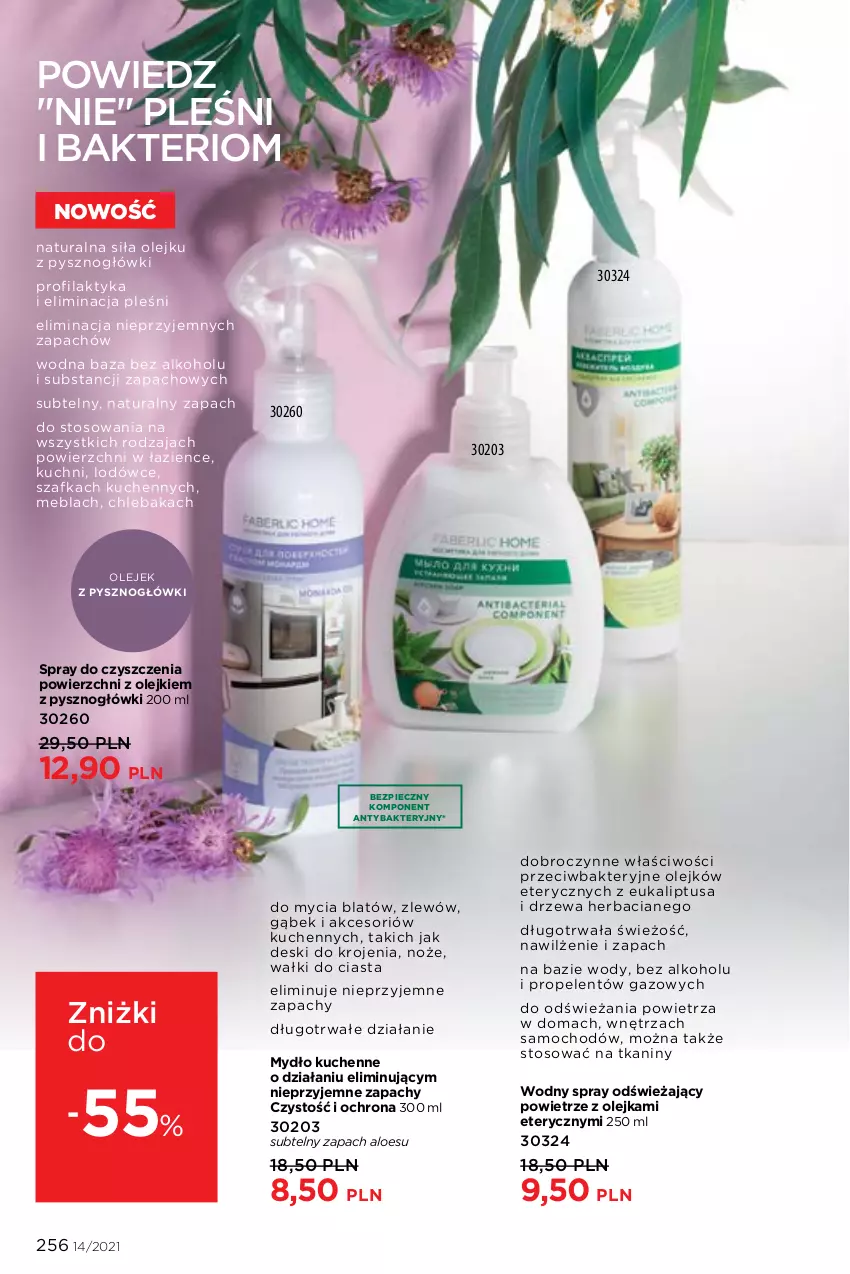 Gazetka promocyjna Faberlic - Gazetka - ważna 27.09 do 10.10.2021 - strona 256 - produkty: Chleb, Chlebak, Mydło, Noż, Olej, Piec, Spray do czyszczenia, Szafka, Zlew