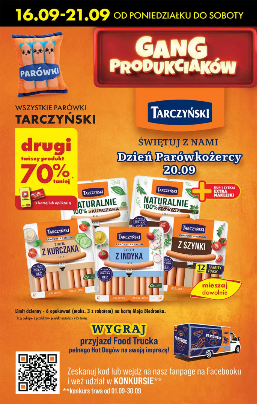 Gazetka promocyjna Biedronka - Od poniedzialku - ważna 16.09 do 21.09.2024 - strona 45 - produkty: Dron, Fa, Gra, Hot dog, Parówki, Tarczyński