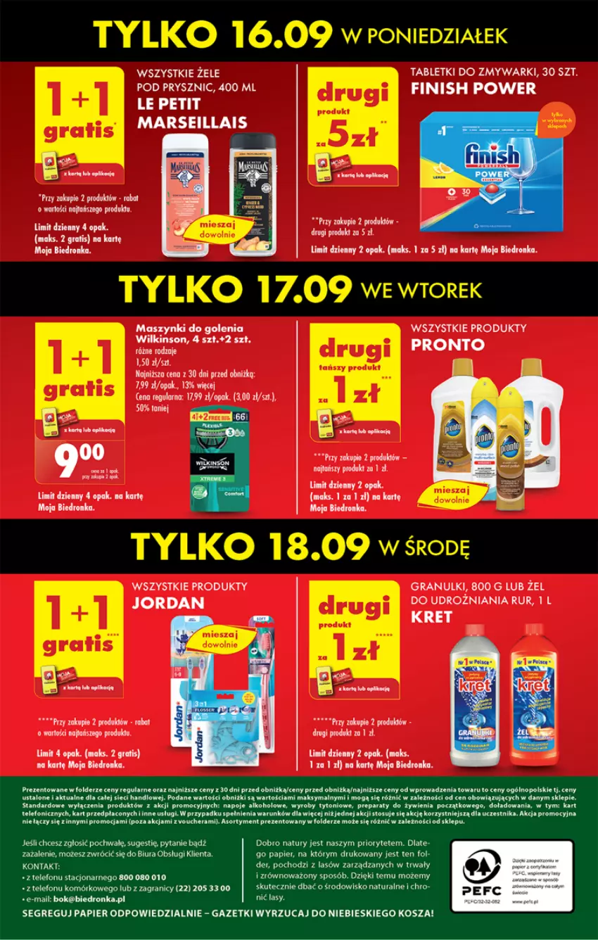 Gazetka promocyjna Biedronka - Od poniedzialku - ważna 16.09 do 21.09.2024 - strona 72 - produkty: Delicje, Dron, Fa, Gra, Kosz, Mars, Napoje, Olej, Papier, Por, Pronto, Tablet, Tabletki do zmywarki, Telefon, Zmywarki