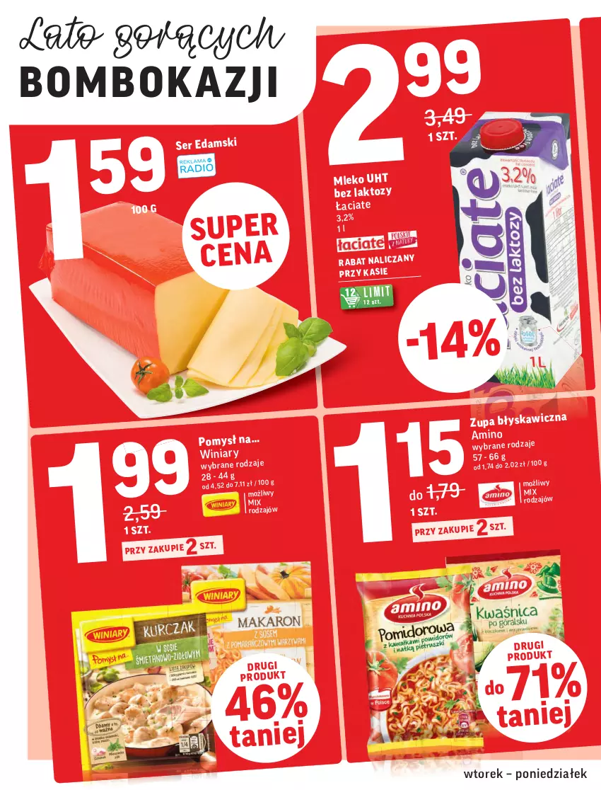 Gazetka promocyjna Intermarche - ważna 13.07 do 19.07.2021 - strona 2 - produkty: Edam, Mleko, Ser, Winiary, Zupa